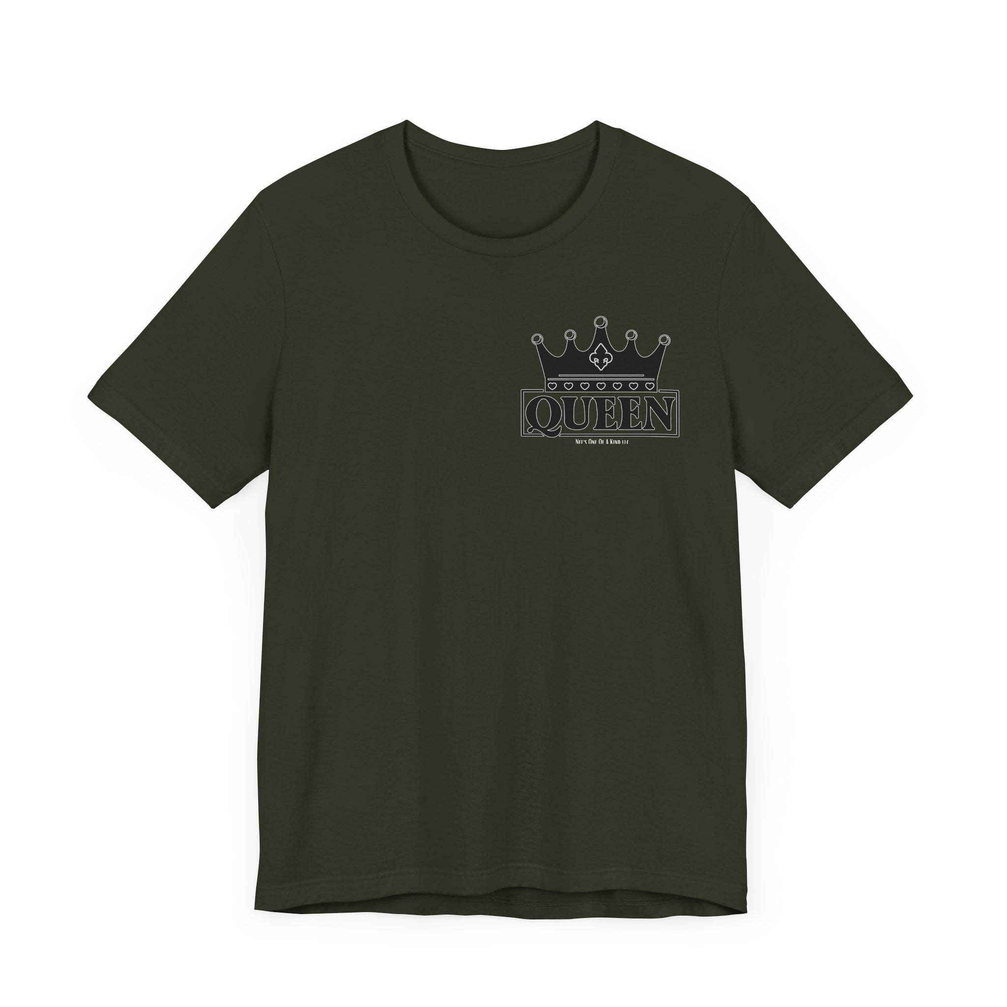Queen with her King Valentine Casual Soft Unisex Jersey Crew Neck Short Sleeve Tee